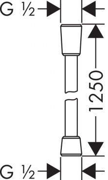 Hansgrohe, Comfortflex zuhanycs 1,25m, 28167000