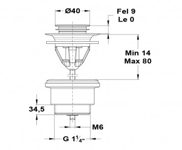 Mofm, Nyomgombos leereszt szelep 168-0005-00