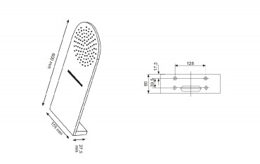 Wellis, Divido fejzuhany, esztet 25*60 cm, WZ00091