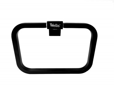 T�r�lk�z�tart�, Wellis, Mamba WE00115, keretes, matt fekete, 17 cm