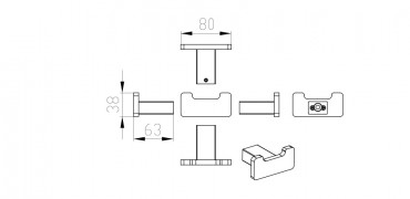 Wellis, Capri, dupla akaszt�, kr�m, WE00121 I.o.
