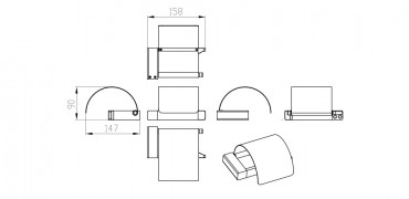 Wellis, Capri, WC-pap�r tart�, kr�m, WE00124 I.o.