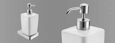 Wellis, Capri, szappanadagol�, kr�mozott f�m/porcel�n, WE00125 I.o.