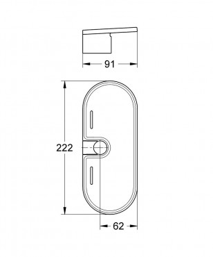 Grohe, EasyReach polc, manyag, 27596000