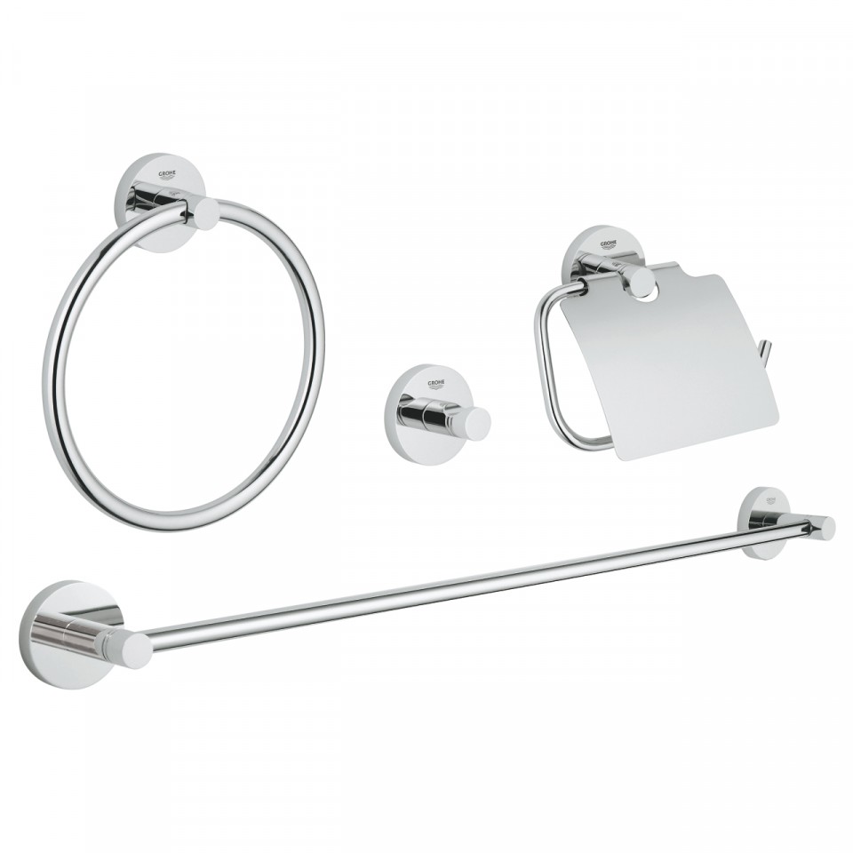 Grohe, Essentials f�rd�szobai kieg�sz�t�k�szlet 4 az 1-ben, 40776001