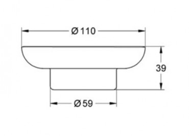 Grohe, Essentials, szappantart, 40368001