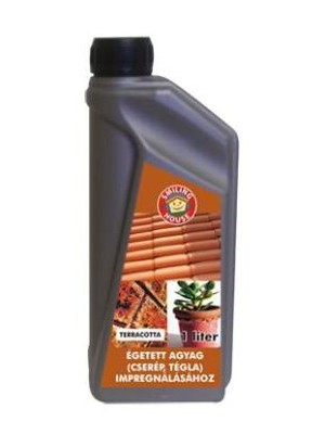 Smiling House, Terracotta, getett agyag impregnl, 1 l
