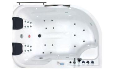 Wellis, Dublo E-Max TOUCH Hydro hidromassz�zsk�d, csapteleppel, 180x130x62 cm