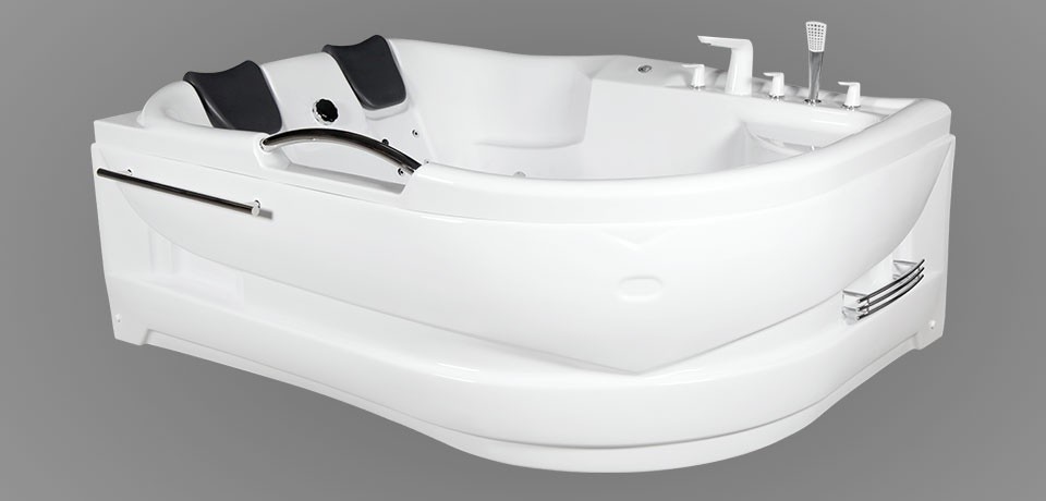 Wellis, Dublo E-Max TOUCH Hydro hidromassz�zsk�d, csapteleppel, 180x130x62 cm