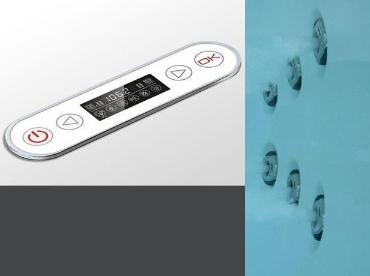 Wellis, Dublo E-Drive TOUCH Hydro hidromassz�zs k�d, csapteleppel, 180x130x62 cm