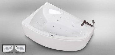 Wellis, Matana, Hydro, hidromasszzs kd, csapteleppel, 160x100x60 cm