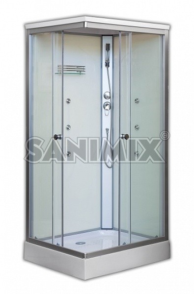 Zuhanykabin, Sanimix, 22.8708 Sz�gletes, hidromassz�zs, 100x80 cm