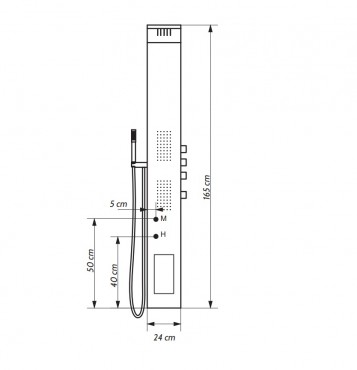 Wellis, Bonita zuhanypanel WZ00089 I.o.