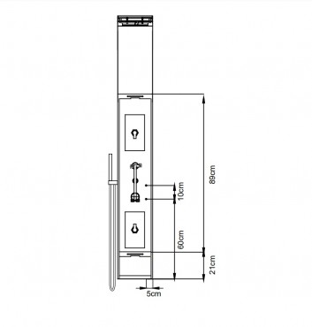 Wellis, Glam zuhanypanel WZ00087 I.o.