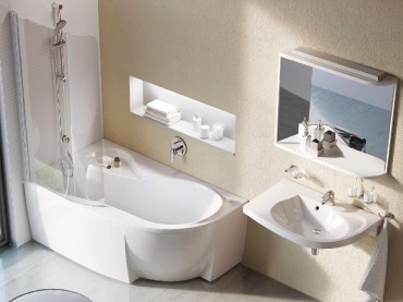 Ravak, Rosa 95 aszimmetrikus k�d, 150x95 cm