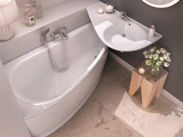 Ravak, Avocado aszimmetrikus k�d, 160x75 cm