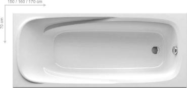 Ravak, Vanda II egyeneskd, 170x70 cm