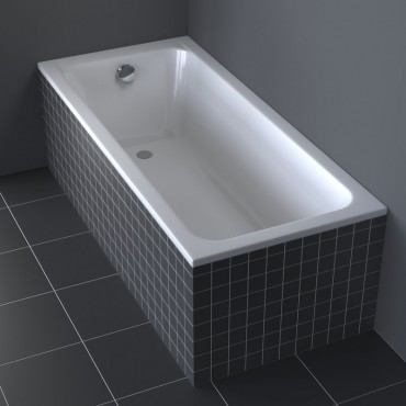 Duravit, D-Code akril egyeneskd, 160*70 cm
