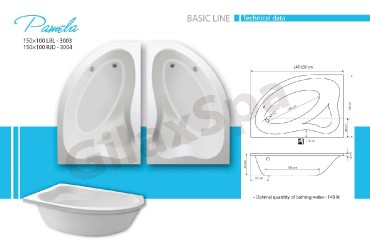Gilax SPA, Frdkd Pamela Jobbos, akril asszimetrikus 150x100 cm 3003 RJD BHS