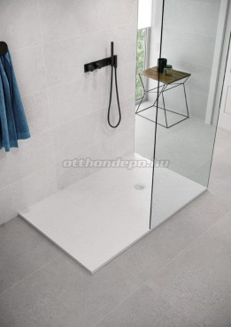 Zenon, Smart SL Nieve 80x80 cm fehr mmrvny zuhanytlca szifonnal s inox lefolyfedvel 75363