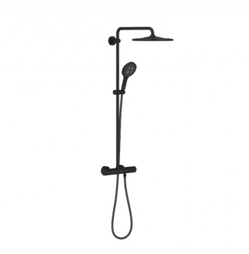 Grohe, Rainshower Smartactive 310, 22119KF0, Termoszttos zuhanyrendszer, phantom black, 1,75 m