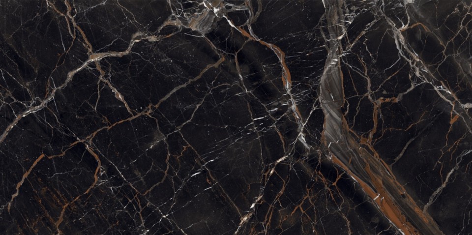 Csempe / Padl�lap, Nextile, Estrada Nero csiszolt magasf�ny� rekt., 60x120 cm