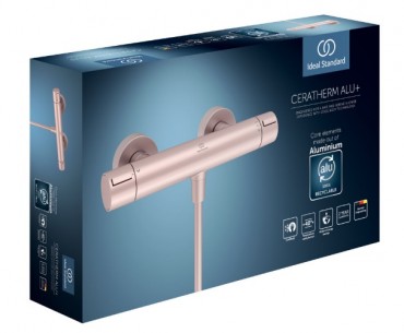 Ideal Standard, Ceratherm Alu+, BD582RO Termoszttos zuhanycsaptelep, rose