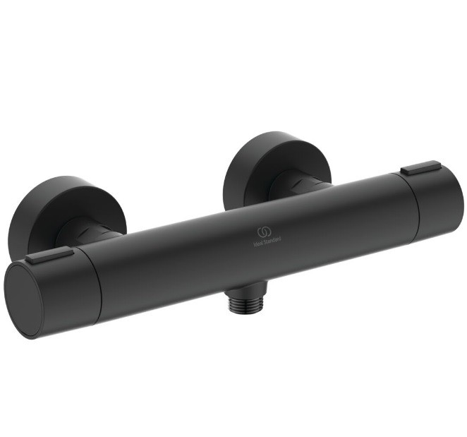 Ideal Standard, Ceratherm Alu+, BD582XG Termoszttos zuhanycsaptelep, fekete