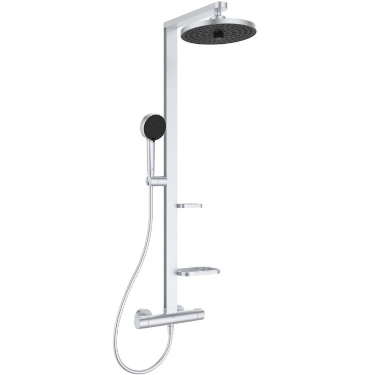 Ideal Standard, Ceratherm Alu+ termoszt�tos zuhanyrendszer, ez�st, BD583SI