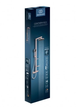 Ideal Standard, Ceratherm Alu+, BD583RO, Termoszttos zuhanyrendszer, rose