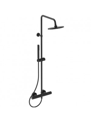 Ideal Standard, Ceratherm T25 termoszttos zuhanyrendszer, fekete, A7586XG