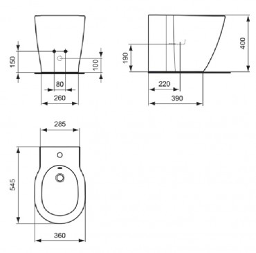 Ideal Standard, Connect ll bid, fehr, E799501