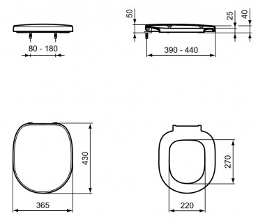 Ideal Standard, Connect WC lke, fehr, E712801