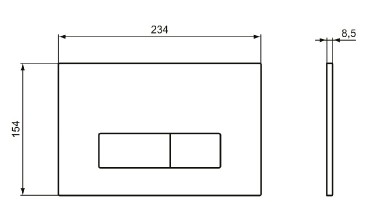 Ideal Standard, Oleas M2 nyomlap, fehr, R0121AC