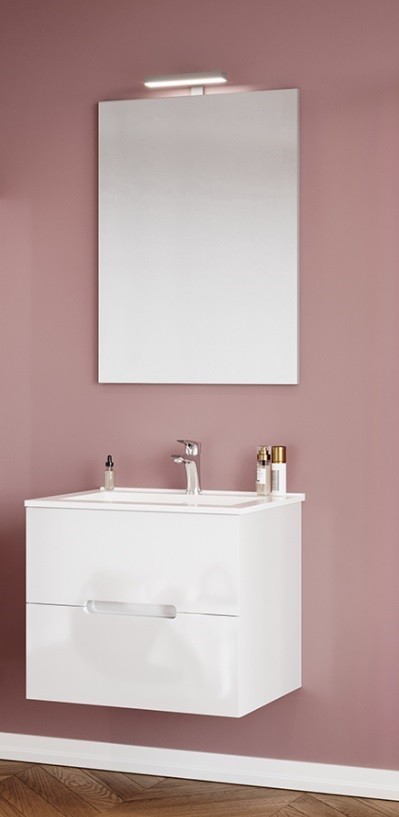 S-Due, Iris 80 f�rd�szobab�tor mosd�val �s t�k�rrel, f�nyes feh�r, IRIS80/F00