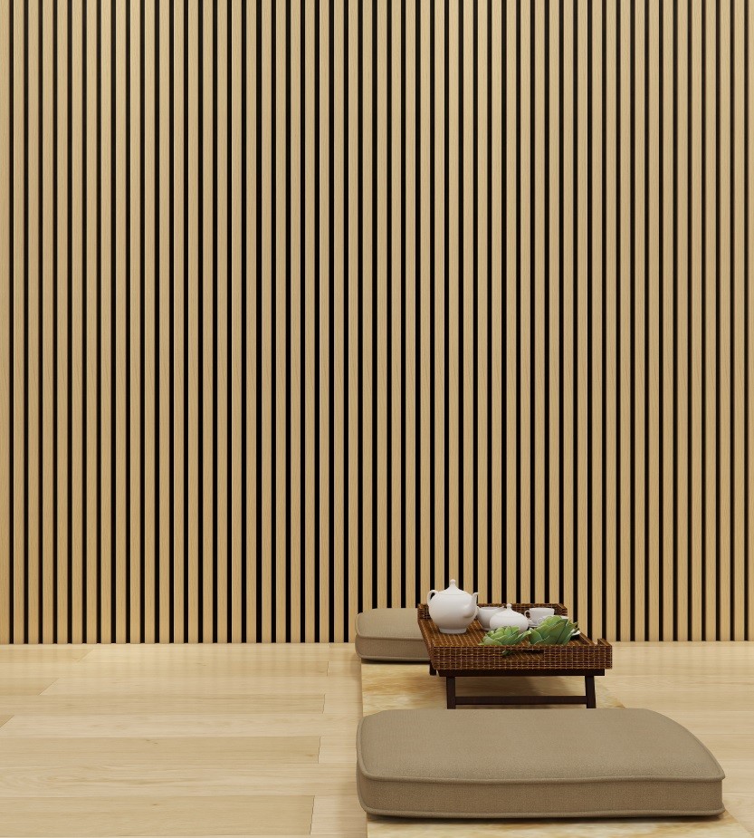 Archi Design, White Oak, Akusztikus fali panel 60x275x2,2 cm - feh�r t�lgy