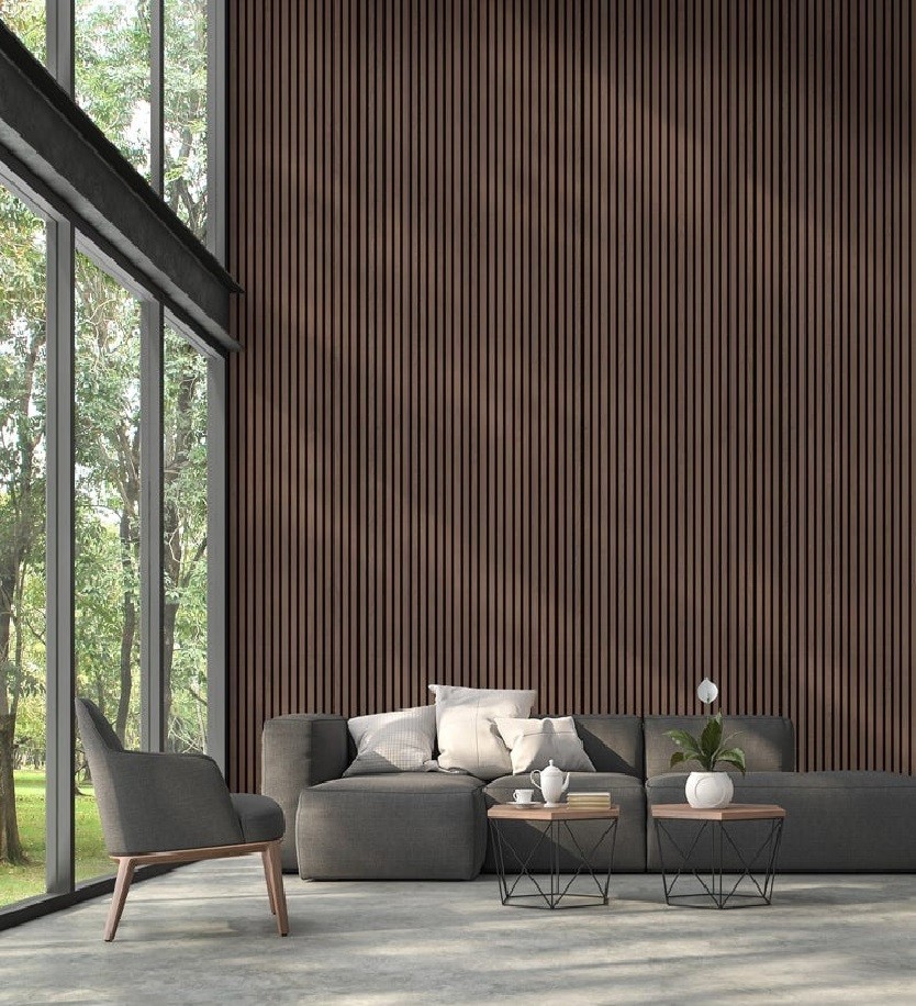 Fali panel, Archi Design, Echoessence, Walnut, akusztikus fali panel, di, 60*275 cm (17.272Ft/m2)