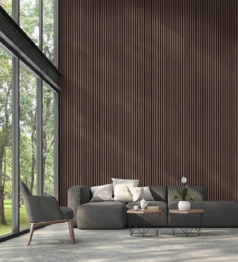 Fali panel, Archi Design, Echoessence, Walnut, akusztikus fali panel, di, 60*275 cm (17.272Ft/m2)