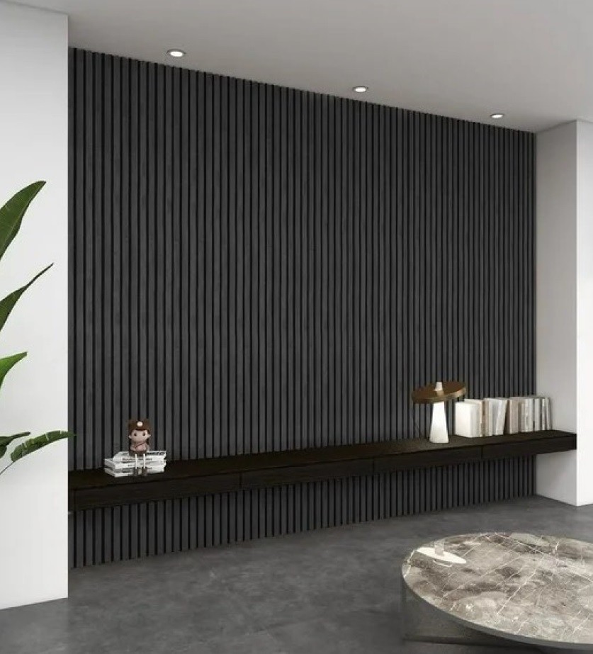 Akusztikus fali panel, Archi Design Echoessence, 60*275 cm (17.272Ft/m2) fekete tlgy