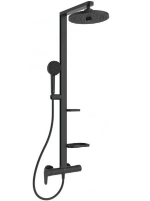 Ideal Standard, Ceraflow Alu+ zuhanyrendszer, fekete, BD584XG