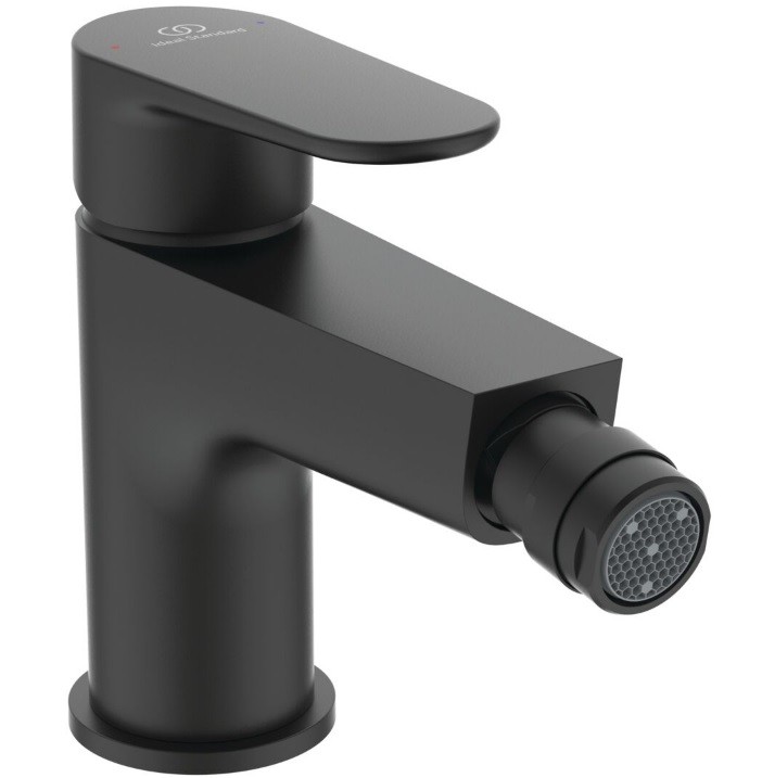 Ideal Standard, Cerafine O bid csaptelep click-clack leeresztvel, fekete, BD716XG