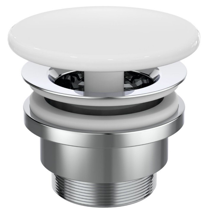Ideal Standard, Ipalyss Click-Clack leereszt kermia burkolattal, fehr, E211401