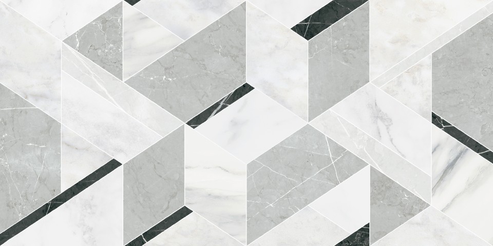 Dekorcsempe, KAI Group, Vento Art White 2883, 30x60 cm