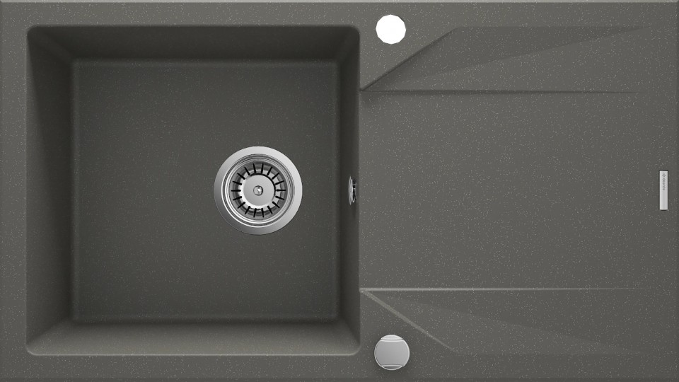 Deante, Evora, gr�nit mosogat�, 1 medenc�s, antracit-met�l sz�nben 78*44*19,3 cm ZQJ_T113 I.o.