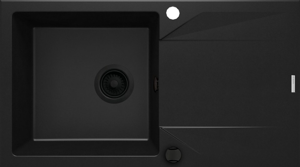 Deante, Evora, gr�nit mosogat�, 1 medenc�s, fekete sz�nben 78*44*19,3 cm ZQJ_N113 I.o.