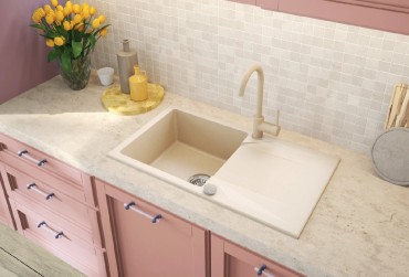 Deante, Evora, gr�nit mosogat�, 1 medenc�s, b�zs sz�nben 59*44*19,3 cm ZQJ_511A I.o.