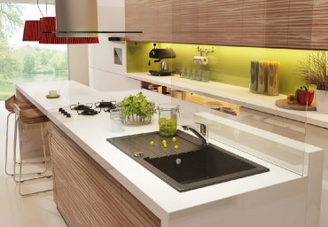 Deante, Zorba, gr�nit mosogat� csapteleppel, 1 medenc�s, fekete sz�n 58*44*16,4 cm ZQZAN11A I.o.