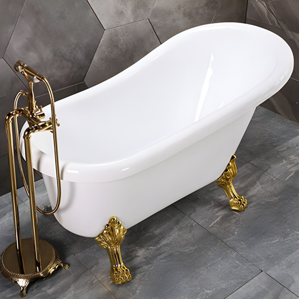 Balneo, Marrakesh 170x80x75 trben ll kd, arany oroszlnlbas (szabadon ll) 721C I.o.