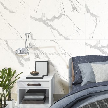 Padllap, Nextile, Royal Statuario, csiszolt, magas fny, rektifiklt, 30*60 cm I.o.