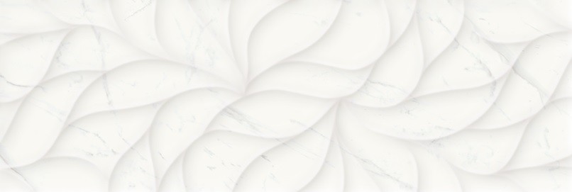 Dekorcsempe, BT Calacatta Marmi Matte Floral Decofon Rec., 30*90 cm I.o.